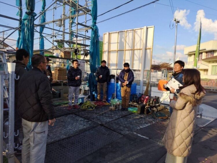 熊取町野田モデル上棟式